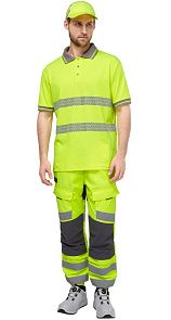 Футболка-поло сигнальная "Фликер" фл.-желтая